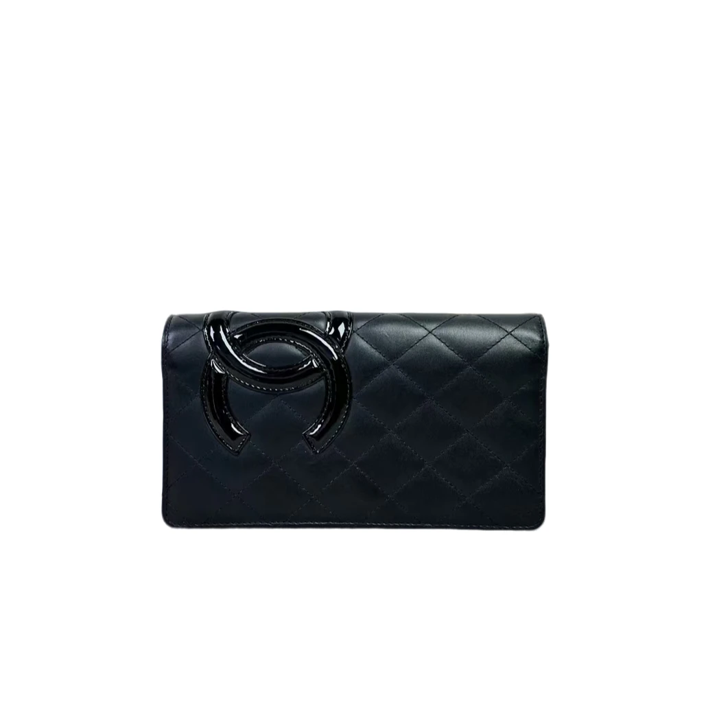 99新 Chanel/香奈儿 康鹏钱包 配链条