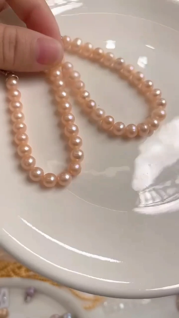 未镶嵌手链淡水珍珠无  爱马橙手链