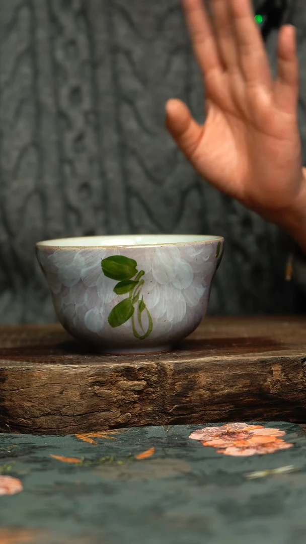 【闪购商品】杯釉下彩手工手绘同款陶器