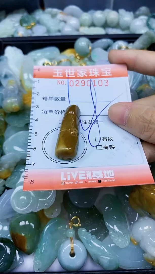 翡翠未镶嵌颈饰闪购0290103