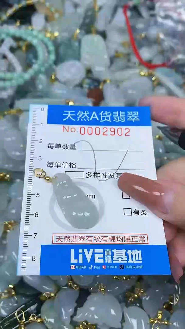 颈饰未镶嵌翡翠净货挂件-2902