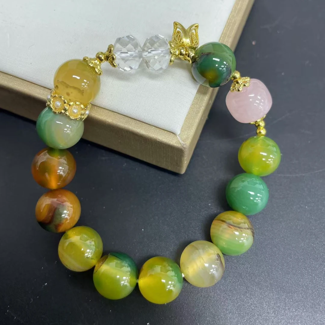 【小杰推荐】玄黄多色共生圆珠设计手链 （多样性发其一）20462