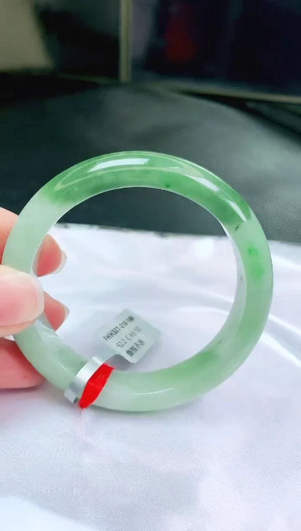 未镶嵌手镯翡翠缅甸天然A货翡翠手镯5152