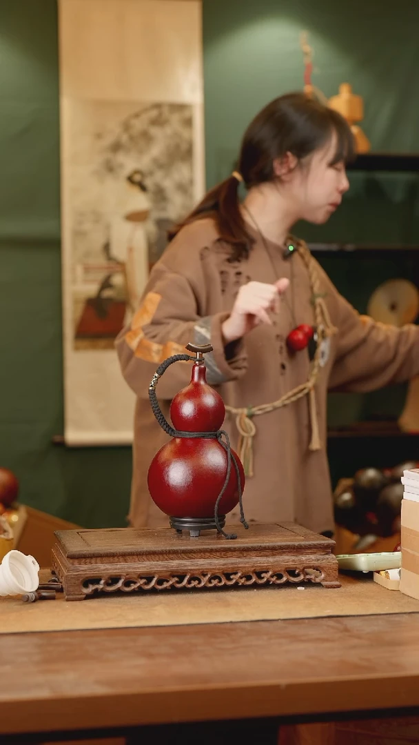 321号精品天然大漆酒葫芦一物一拍~