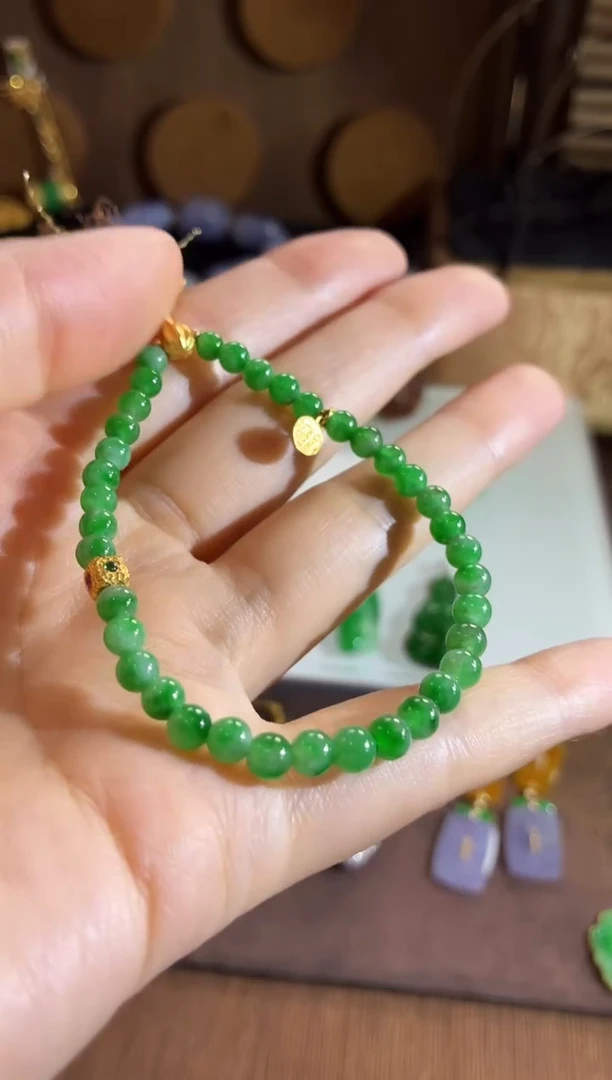 未镶嵌手串翡翠手饰