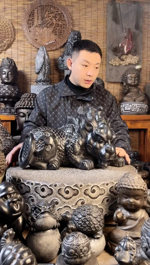 【闪购商品】52貔貅天然青石雕刻