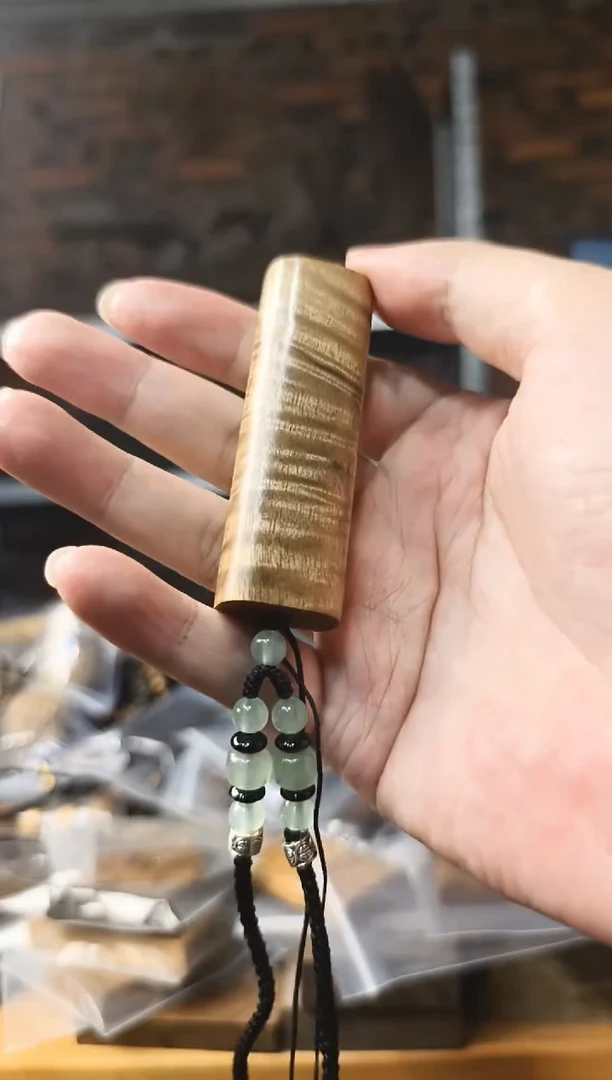 楠木（金丝楠）把件无事牌