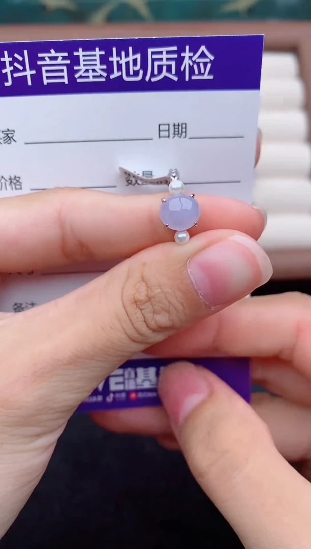 银S925镶嵌戒指翡翠1
