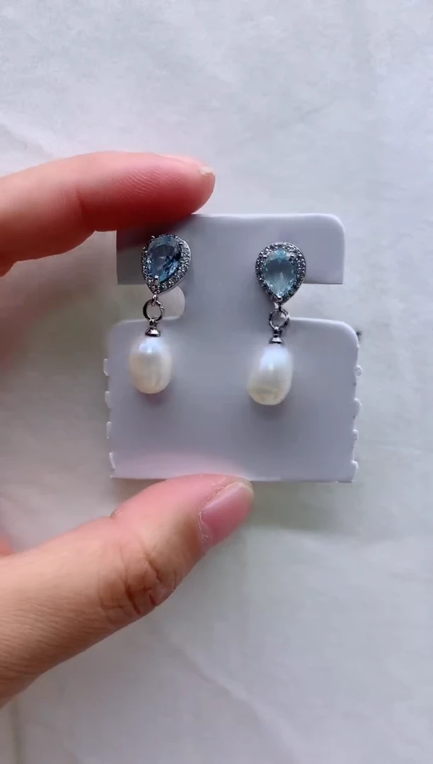 【闪购商品】淡水珍珠耳饰合金多发其一