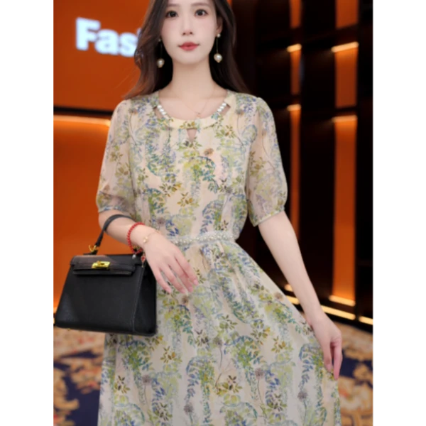 LYQ251079夏季新款时尚显瘦气质中长款连衣裙