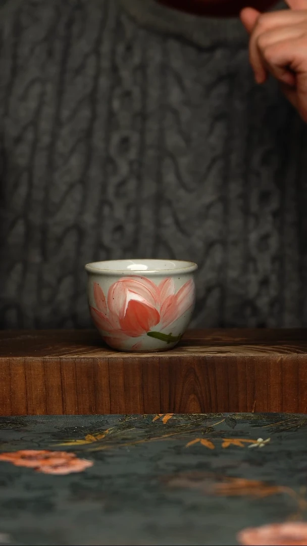 瓷片釉下彩手工手绘同款陶器