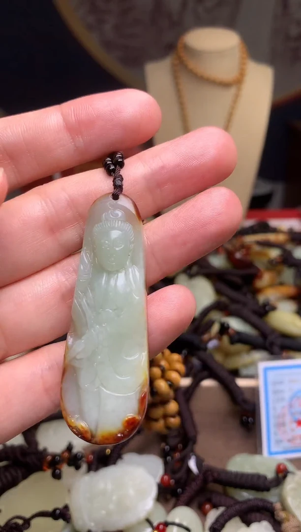 颈饰未镶嵌和田玉新疆料青海料清水和田玉吊坠