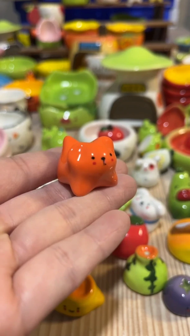 50手绘釉下彩微瑕陶瓷