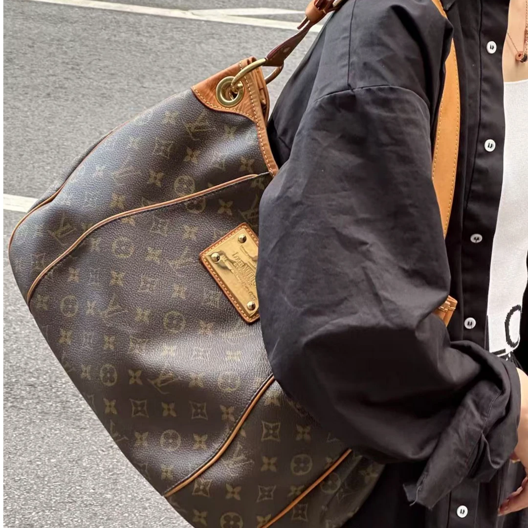 95新 LouisVuitton/路易威登 16066080 金牌南瓜托特小号 37*29