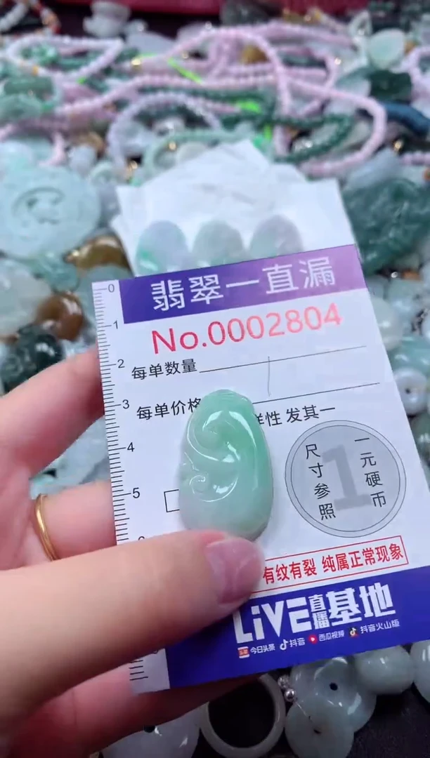 翡翠未镶嵌吊坠(不含链)2804