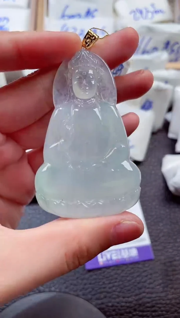 颈饰18K金镶嵌翡翠00002009