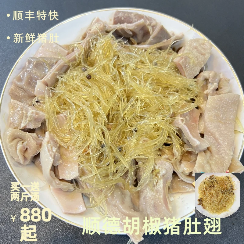 广东顺德美食胡椒猪肚翅加热即食高汤滋补顺丰冷链鱼翅同款正宗