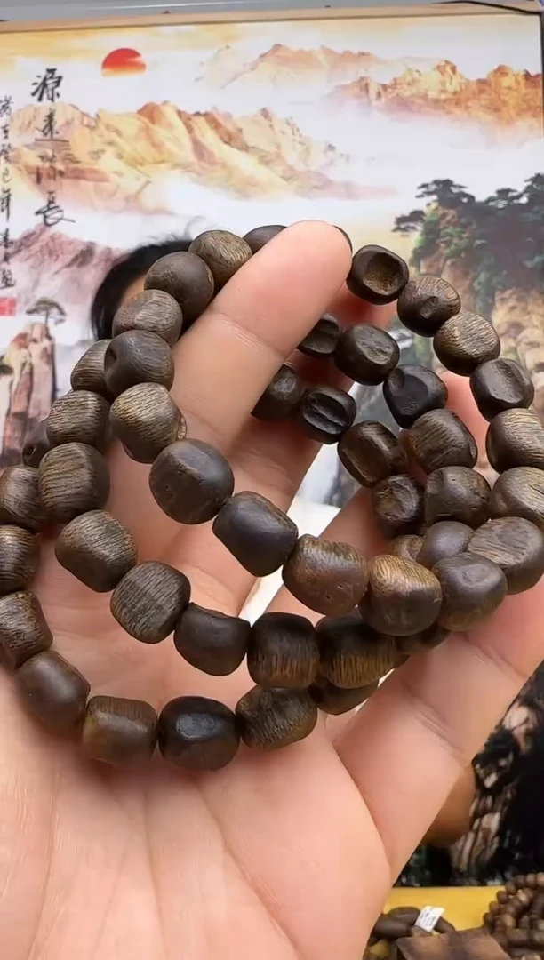 沉香手串沉水奇楠张勺子留疤单圈卡11多样性发一条