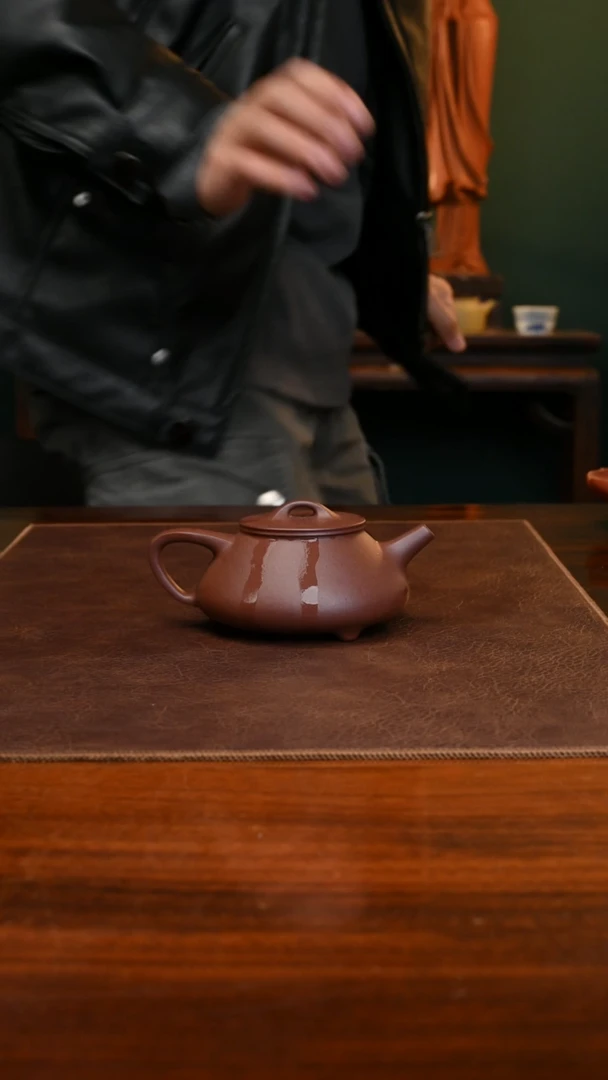 【闪购商品】紫砂茶壶红紫泥宇瓢160cc