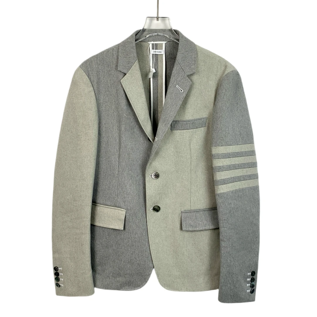 99新 THOMBROWNE H12817 拼色经典四杠棉质长袖西装外套2 M码