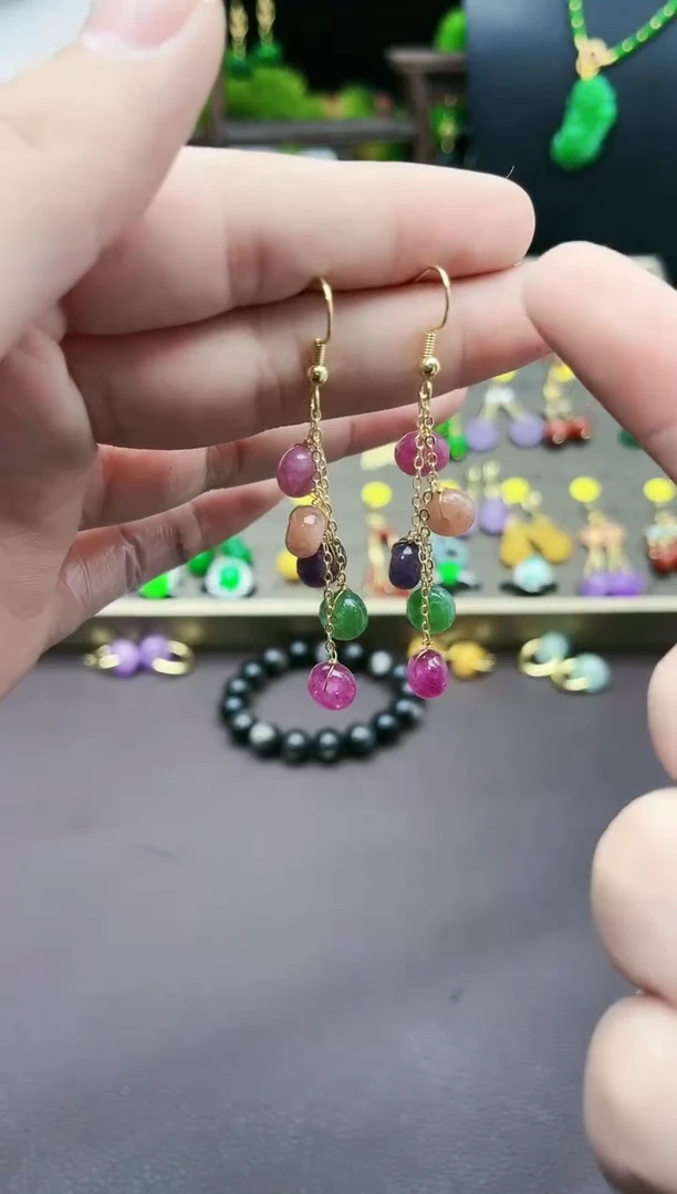 【闪购商品】玛瑙/玉髓耳钉银S925镶嵌910000