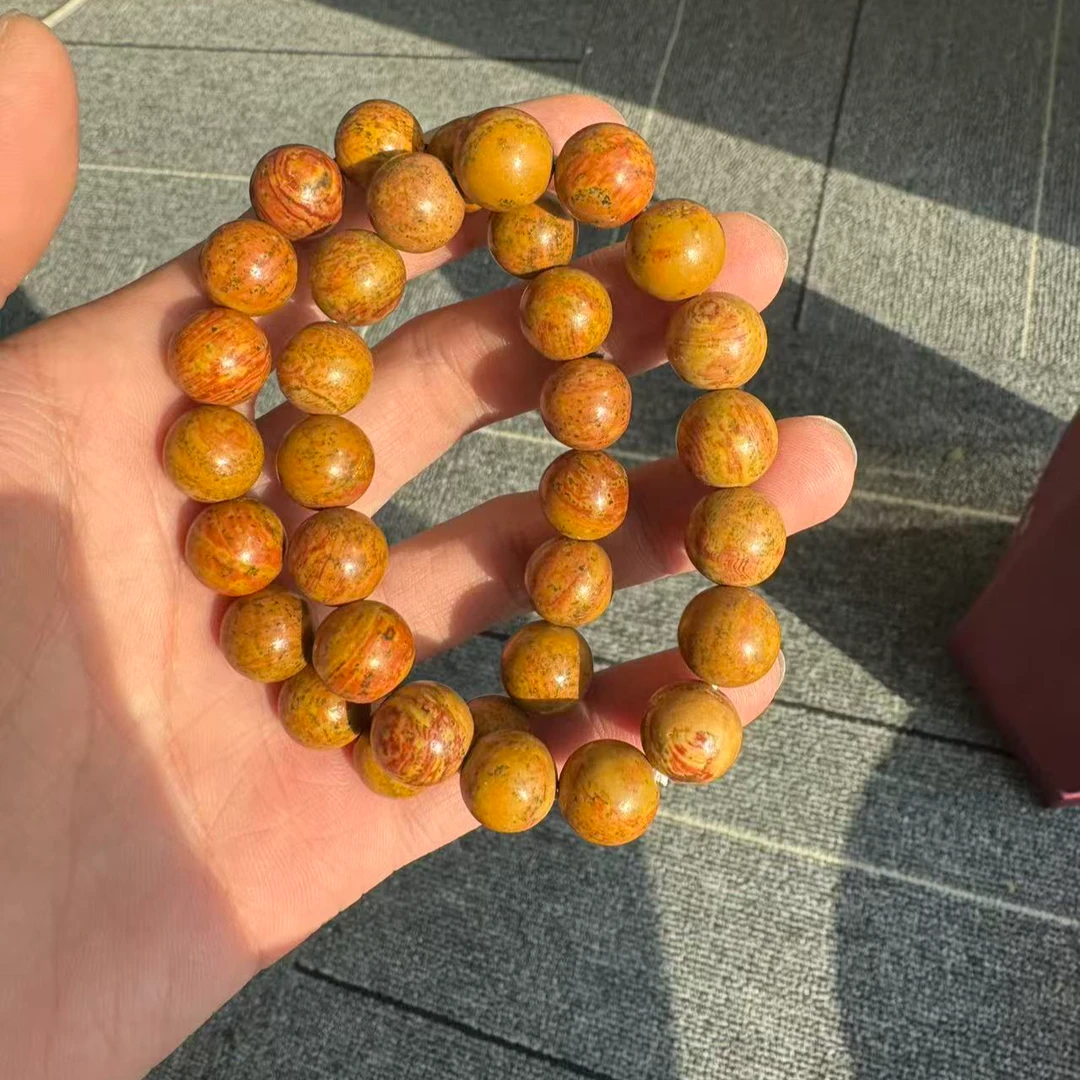 卡8正宗泗滨砭石单圈珠子颗粒串纯手工链
