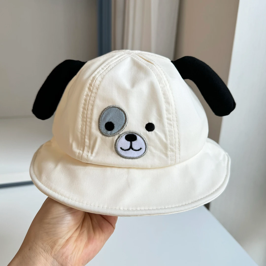 宝宝帽子超萌可爱小熊速干软檐男童小童遮阳渔夫帽春夏盆帽女童潮