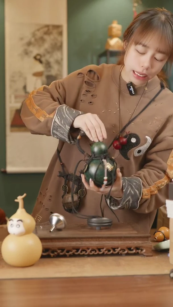 【闪购商品】32号精品天然大漆工艺防渗内胆酒葫芦~