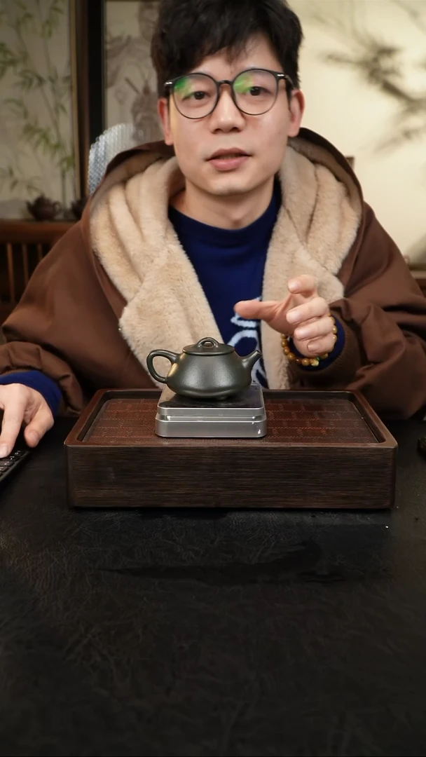 茶壶紫砂070 平盖石瓢