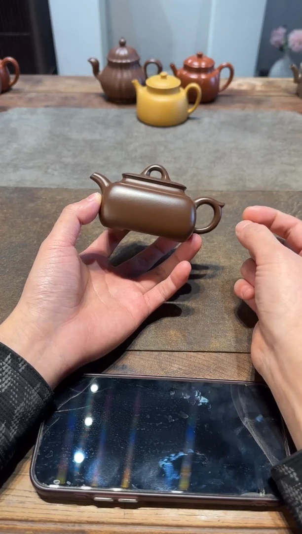茶壶紫砂根*源长四方 紫砂壶