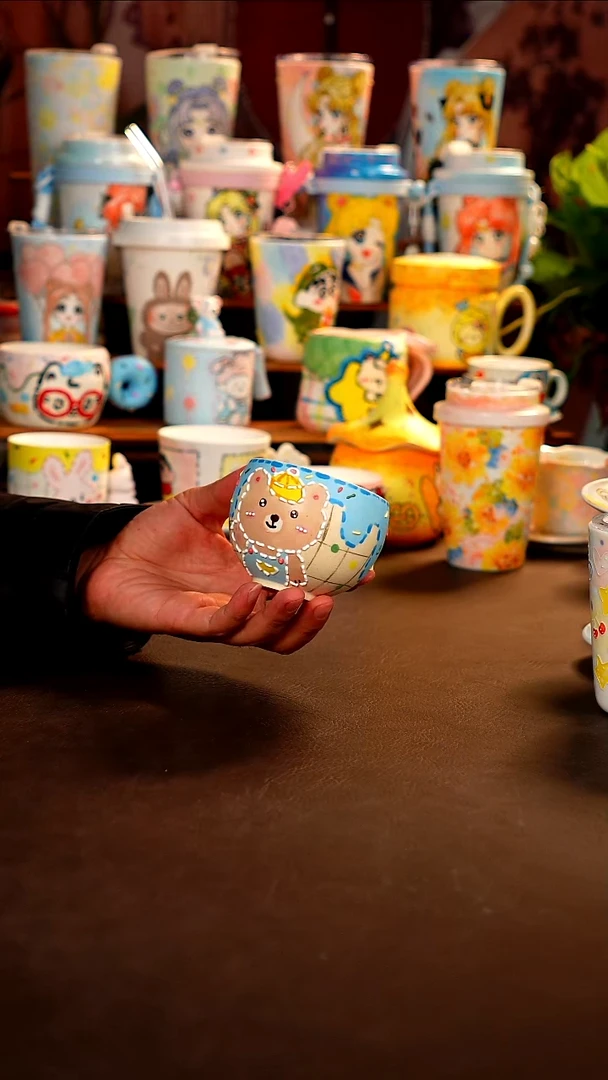 景德镇纯手工手绘杯杯