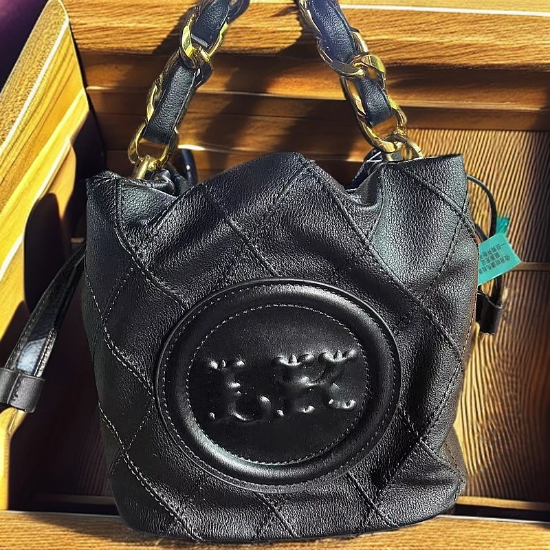 女士复古通勤链条小包包女新款百搭单肩斜挎水桶包