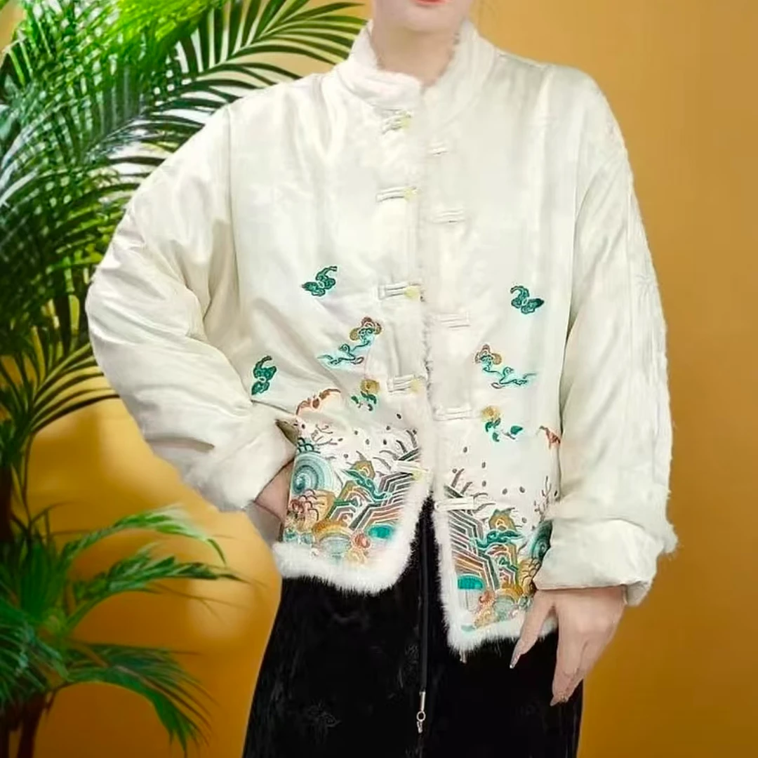 【 云绣】国风中式 气质加厚开衫外套 195