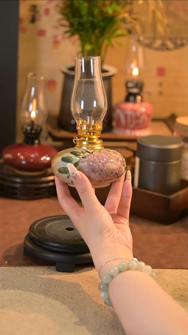 景德镇陶瓷油灯摆件