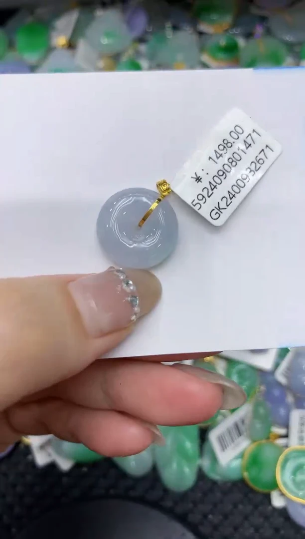 【闪购商品】翡翠颈饰18K金镶嵌222222222
