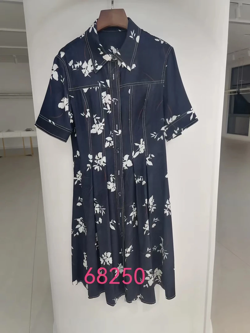 （西西专属）2025新款简约百搭桑蚕丝连衣裙68250