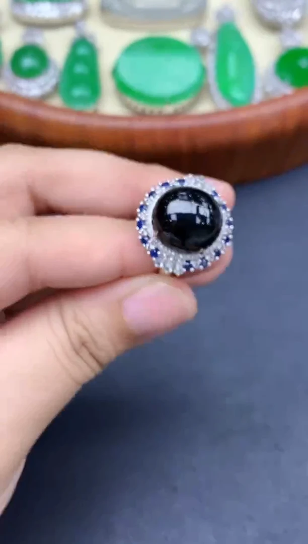 18K金镶嵌戒指翡翠617-中国好珍宝