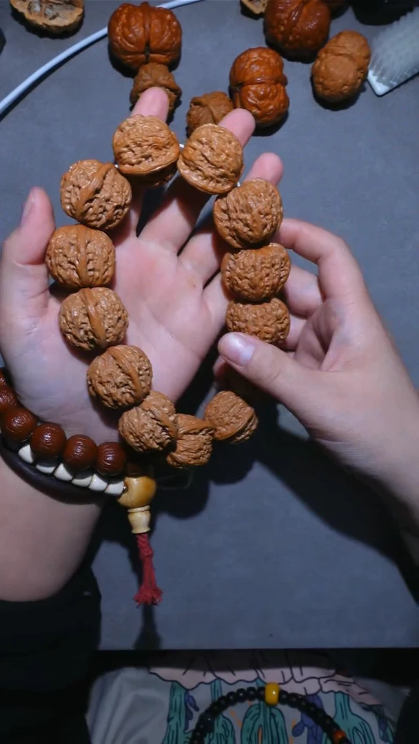 把件文玩核桃GT1004 32左右汉高磨盘手串