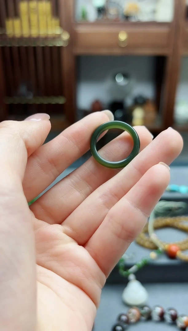 【闪购商品】和田玉未镶嵌指环和田玉指环14-15#BDD