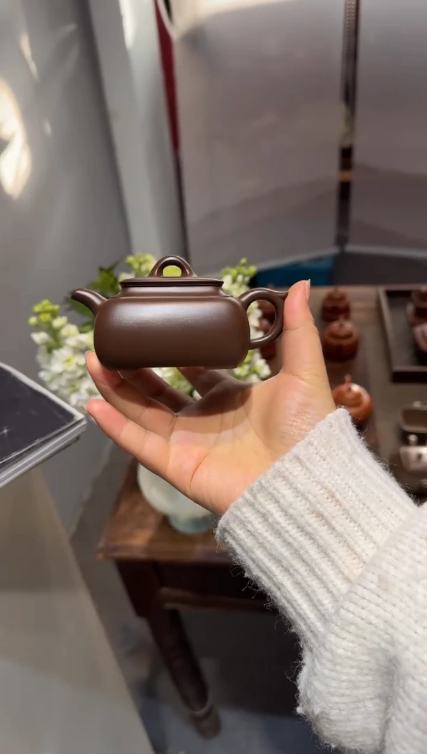 茶壶紫砂.*小长四方 紫砂壶