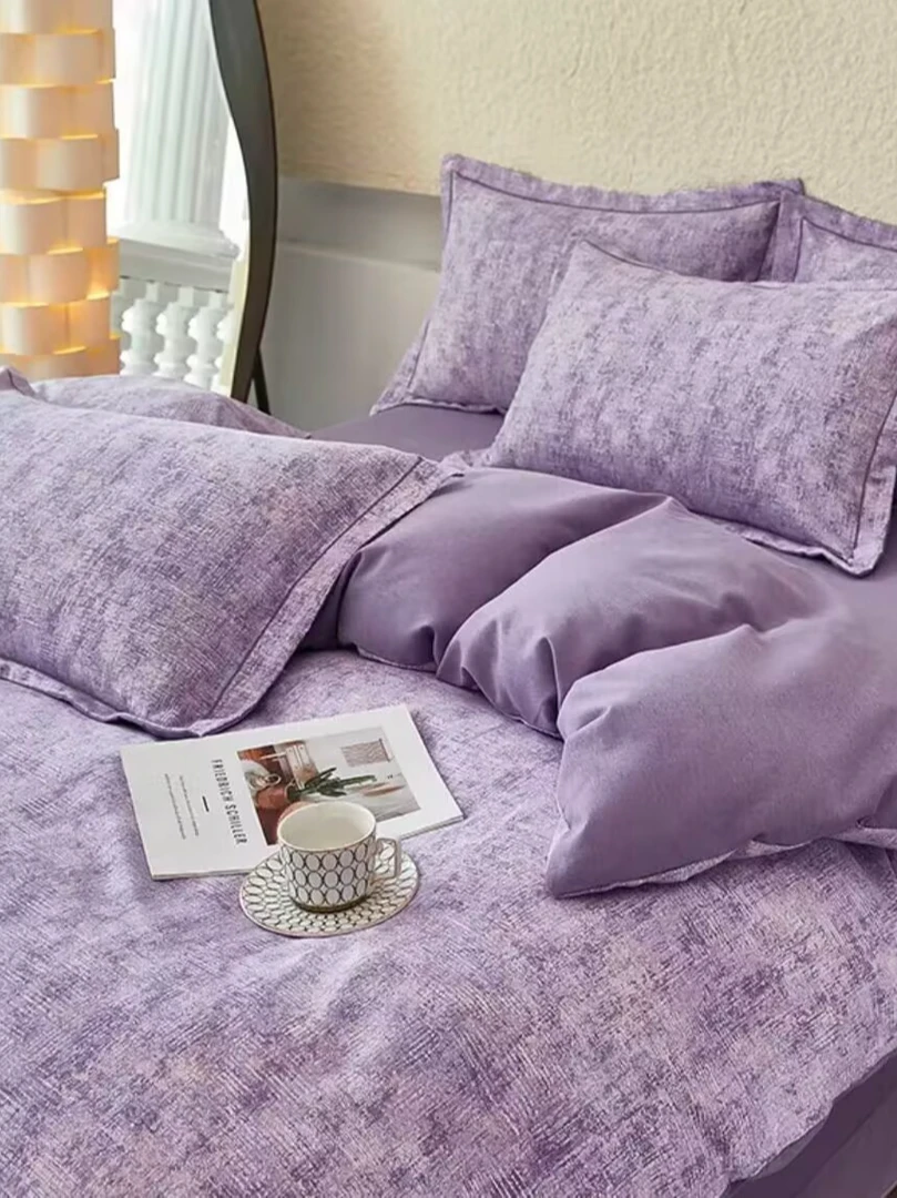 25年新款双人四件套斜纹毛加厚床上用品被罩宿舍被套床单学生宿舍