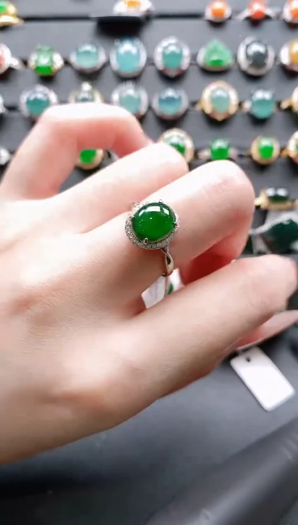 【闪购商品】翡翠戒指银S925镶嵌11111111