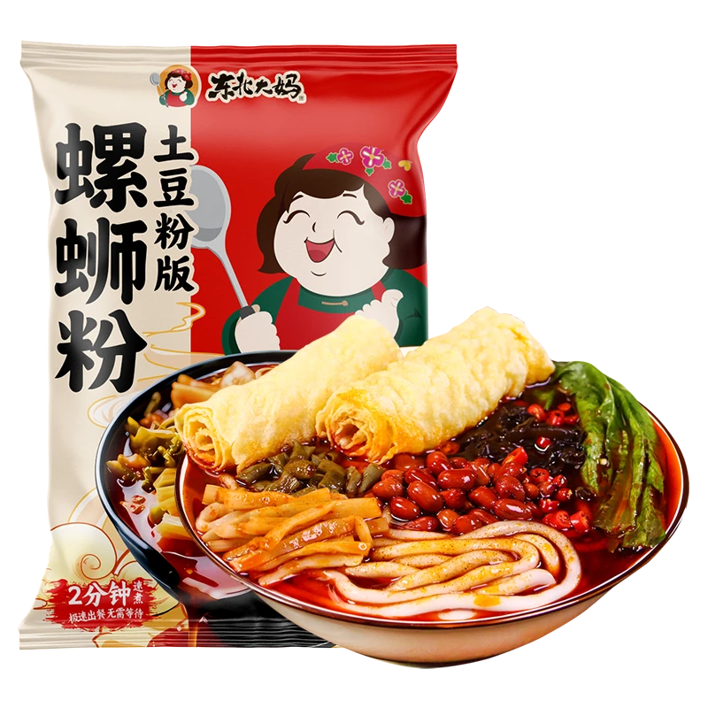 东北大妈新品网红螺蛳粉土豆粉方便煮食正宗柳州味道热辣鲜爽夜宵