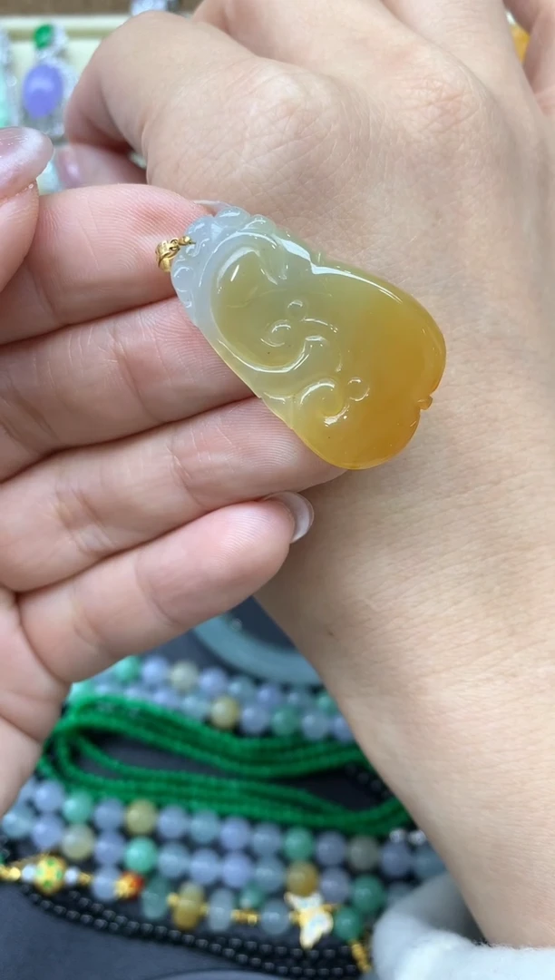 【闪购商品】翡翠颈饰18K金镶嵌116-中国好珍宝