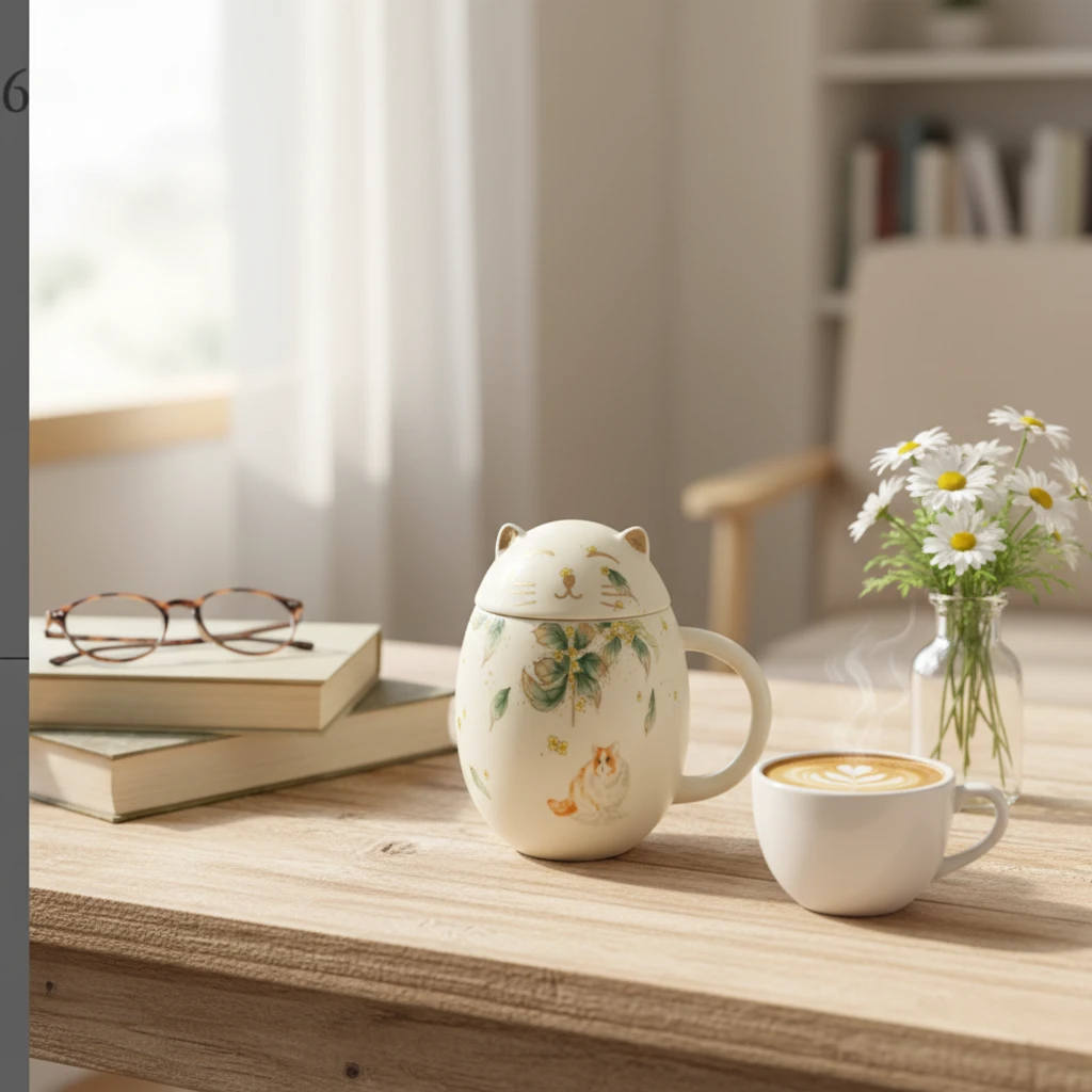 猫咪二件套水杯 5703