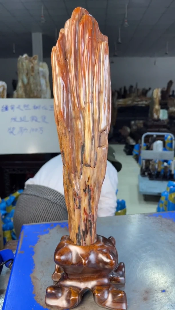 未镶嵌摆件硅化玉23