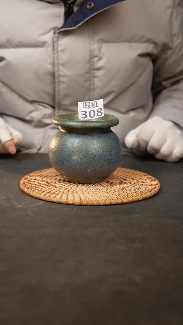 【闪购商品】瓷片308泥泥手工花盆