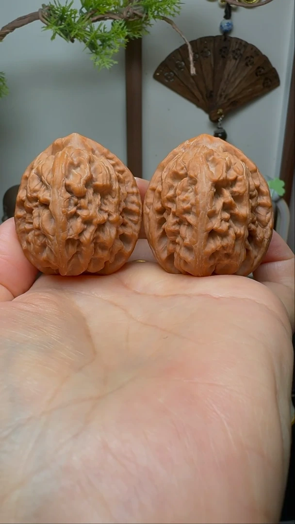 把件文玩核桃蓟县红锦鲤货头 肚40