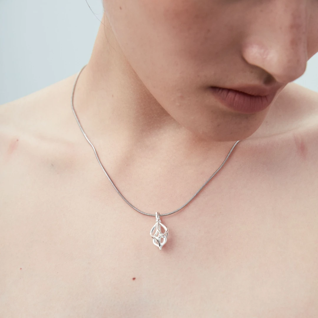吊坠925银  Ree counter相遇藤蔓缠心项链吊坠小众925纯银男女