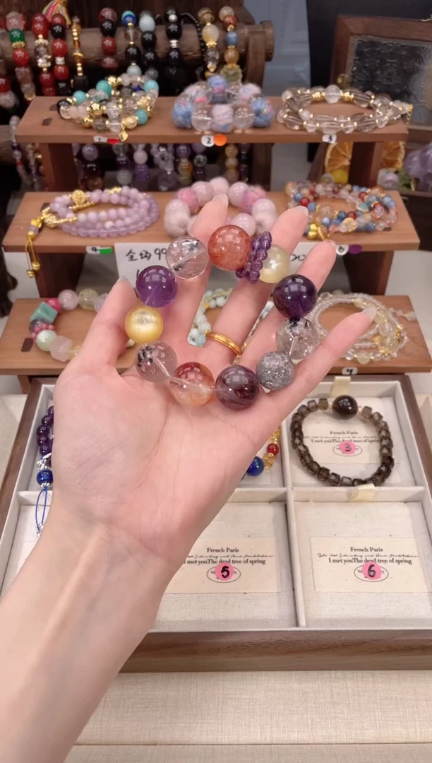 未镶嵌手镯水晶婧**果308